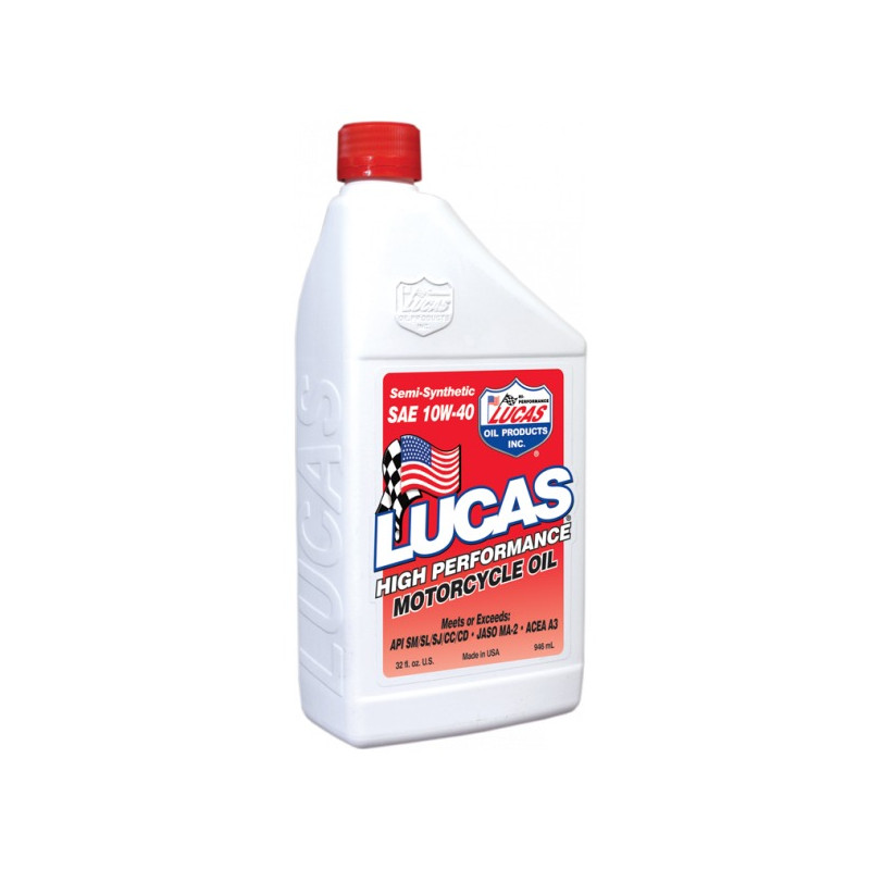 10710 Huile moto 10W 40 Semi Synthèse Lucas Oil 946 ml