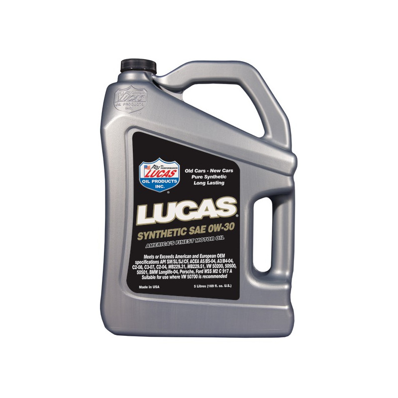 40185 Huile moteur 0W 30 Synthèse Lucas Oil 5 L