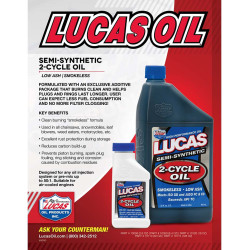 40120 Huile moteur 2T Lucas Oil Semi Synthese 473 ml
