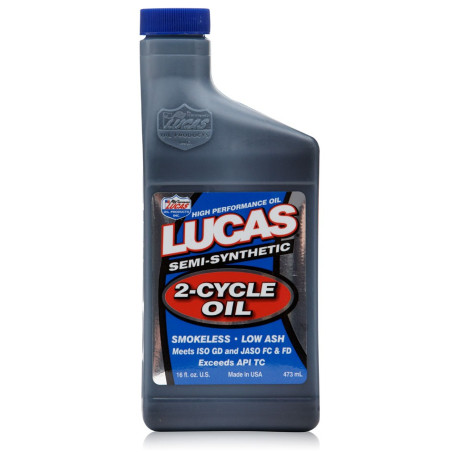 40120 Huile moteur 2T Lucas Oil Semi Synthese 473 ml