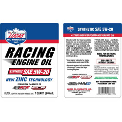 10883 Huile moteur 5W20 Racing Synthétique 946 mL