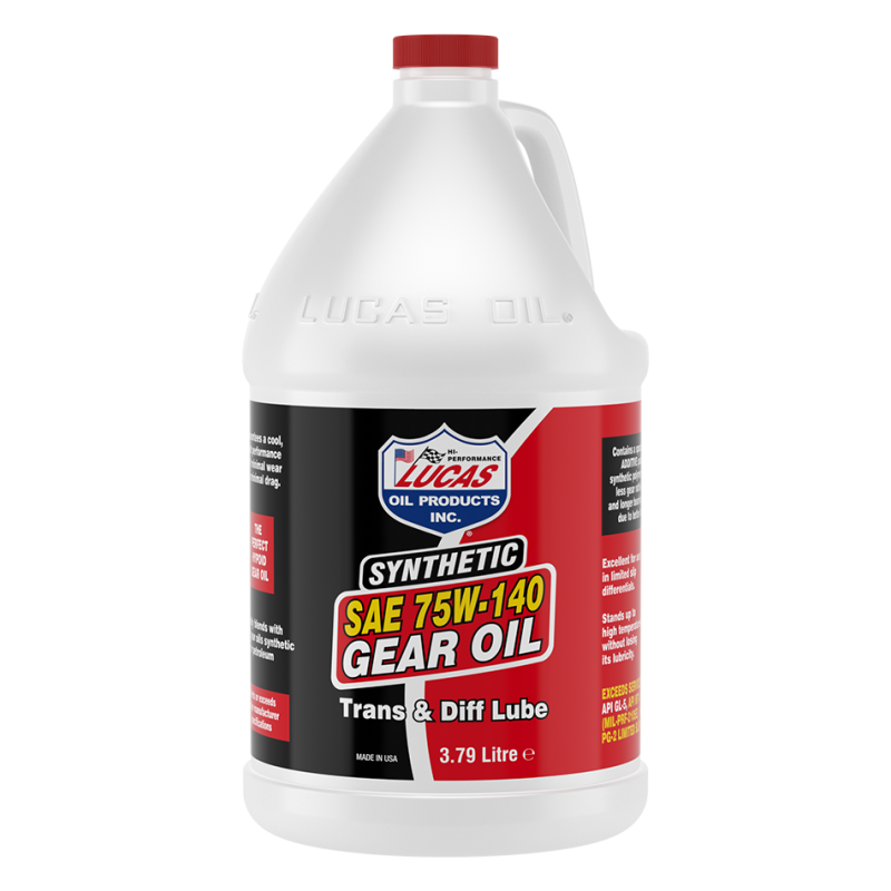 40122 Huile SAE 75W 140 boite à vitesses Lucas Oil Synthèse 3.79 L